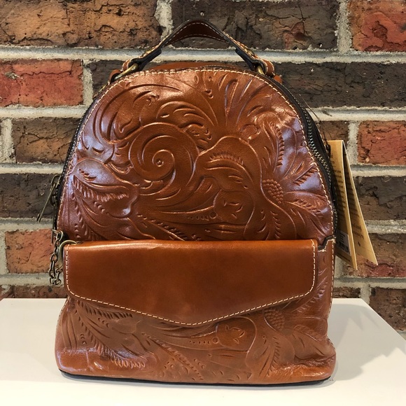 Patricia Nash Handbags - Patricia Nash Montioni Tooled Leather Backpack